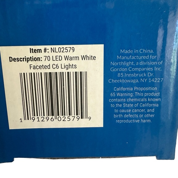 Northlight Set of 70 Warm White LED Christmas Lights Green Wire 4” Spacing NIB - Picture 6 of 7